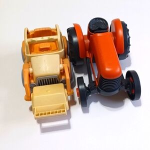GREEN TOYS MADE IN USA Tractor and Bulldozer